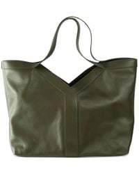 Saint Laurent - Double-Handle Leather Tote Bag - Lyst