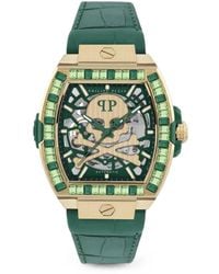 Philipp Plein - The Skeleton Baguettes 44Mm Watch - Lyst