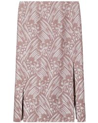 Tory Burch - Silk Jacquard Skirt - Lyst