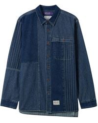 AFTERMATHS - Chemise En Jean À Fines Rayures - Lyst
