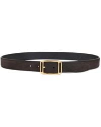 Tom Ford - Gürtel aus Wildleder mit goldfarbener Schnalle - Lyst