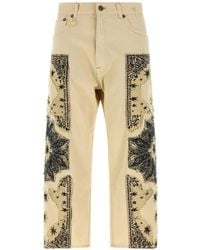 R13 - X-Bf Frayed Bandana-Appliqué Jeans - Lyst