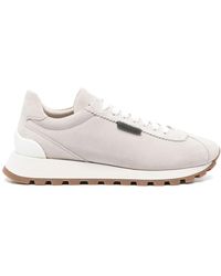 Brunello Cucinelli - Zapatillas con tiras autoadherente - Lyst