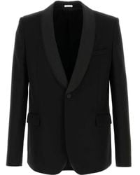 McQueen - Shawl-Lapels Wool Blazer - Lyst