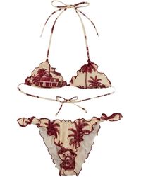 Mc2 Saint Barth - Bikini con detalle de volantes - Lyst