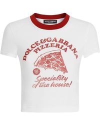 Dolce & Gabbana - Printed Front Panel T-Shirt - Lyst