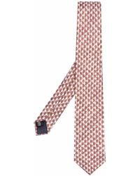 Tagliatore - Geometric-Print Silk Tie - Lyst