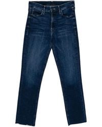 Mother - The Mid Rise Dazzler Ankle Fray Jeans - Lyst