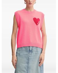 From Future - Heart-Motif Sleeveless Vest - Lyst