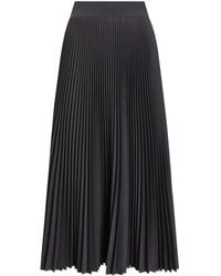 Dolce & Gabbana - Pleated Woolen Calf-Length Circle Skirt - Lyst