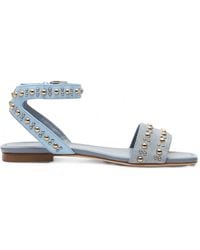 Stuart Weitzman - Perry Stud-Embellished Sandals - Lyst