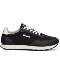 Blauer - Falcon 01 Logo-Print Panelled Sneakers - Lyst