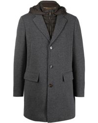 Moorer - Manteau en laine à simple boutonnage - Lyst