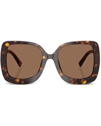 Dolce & Gabbana - Dg-Logo Tortoiseshell-Effect Sunglasses - Lyst