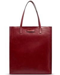 The Bridge - Sac Cabas Mirra En Cuir À Plaque Logo - Lyst