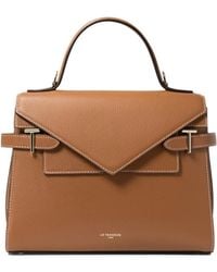 Le Tanneur - Medium Emilie Leather Envelope-Flap Tote Bag - Lyst