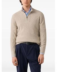 Hackett - Pull Côtelé À Col Zippé - Lyst