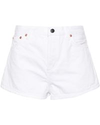 Wardrobe NYC - Mid-rise Denim Mini Shorts - Lyst
