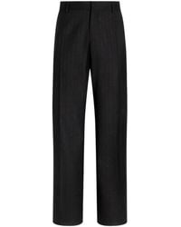 Dolce & Gabbana - Pinstripe Wool Trousers - Lyst