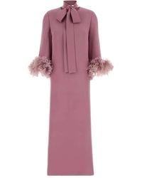 Valentino Garavani - Bow-Detail Midi Dress - Lyst
