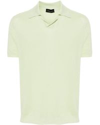 Roberto Collina - Knitted Linen Polo Shirt - Lyst