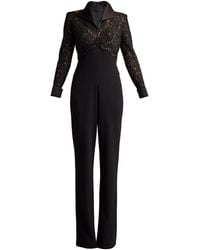 Tadashi Shoji - Lace-Panelled Jumpsuit - Lyst