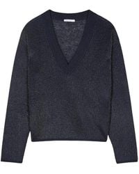 Patrizia Pepe - Jersey De Lúrex Con Cuello En V - Lyst