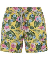FOUR FASHIONED FRIENDS - Floral-Print Swim Shorts - Lyst