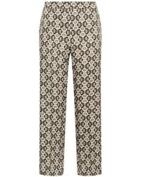 Maliparmi - Orbit-Print Straight-Leg Trousers - Lyst