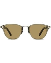 Tom Ford - Metal-Bridge Geometric-Frame Sunglasses - Lyst