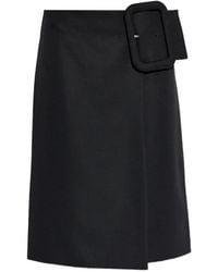 Ami Paris - Buckle Midi Skirt - Lyst