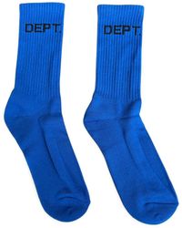 GALLERY DEPT. - Logo-Intarsia Ribbed Socks - Lyst