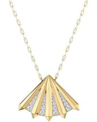 Phillips House - 18Kt Aura Fan Diamond Necklace - Lyst
