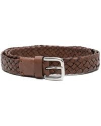 P.A.R.O.S.H. - Ceinture En Cuir À Design Tressé - Lyst