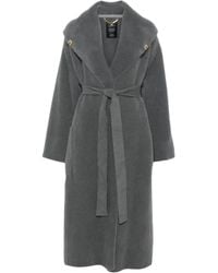Elisabetta Franchi - Manteau À Design Cache-Cœur - Lyst