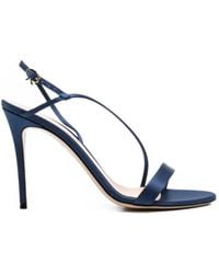 Gianvito Rossi - Manhattan Satin Heeled Sandals - Lyst