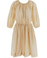 Philosophy Di Lorenzo Serafini - Midikleid Mit Falten - Lyst
