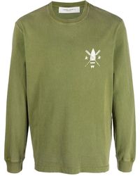 Golden Goose Logo-print Cotton T-shirt - Green