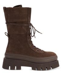 COPENHAGEN - Lace-Up Leather Boots - Lyst