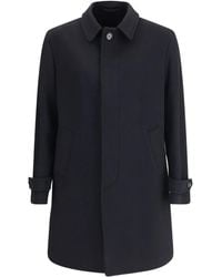 Lardini - Wool Coat - Lyst