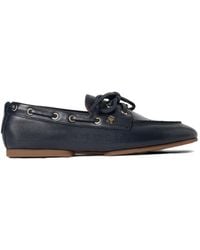 Tommy Hilfiger - Lace-Up Monogram Boat Shoes - Lyst