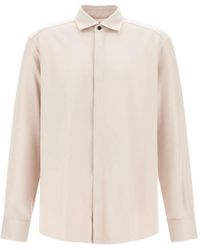 Herno - Resort Spread-Collar Long-Sleeve Shirt - Lyst