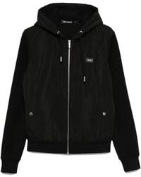 KARL LAGERFELD - Hooded Zip-Up Jacket - Lyst