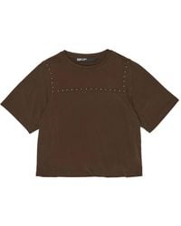 Bimba Y Lola - Stud-Embellished Short-Sleeve T-Shirt - Lyst