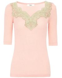 Chloé - Fitted Pullover With Elbow-Length Sleeves - Lyst
