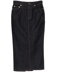Givenchy - Falda Vaquera Con Cinco Bolsillos - Lyst