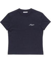 Acne Studios - Fitted T-Shirt With Logo - Lyst