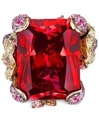 Anabela Chan - 18Kt Ruby Cinderella Gelbgoldvermeilring Mit Edelsteinen - Lyst
