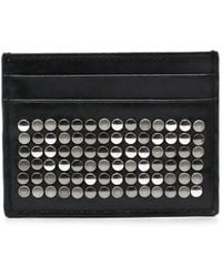 HTC - Stud-Embellished Leather Card Holder - Lyst