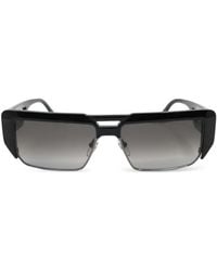 MCM - Logo-Plaque Rectangle-Frame Sunglasses - Lyst
